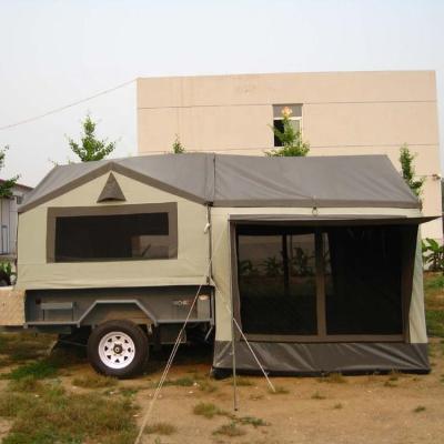 China Tube type tent stake 4x4 off road products trailer tent canvcas camper trailer moving tent without trailer for sale