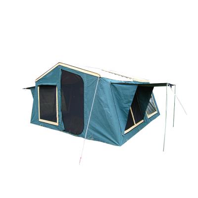 China Waterproof Stake Tube Type Tent Family Hiking Canvas Trailer Tent Tents Outdoor Camping For Sale for sale