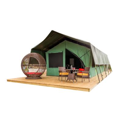 China Durable Outdoor Waterproof Tent Glamping Safari Tent for Luxury Hotel Park for sale