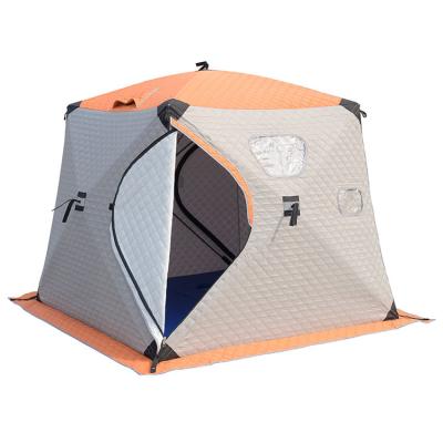 China China Manufacturer Insulated Custom Logo Pop Up Winter Insulated Outdoor Camping Ice Fishing Tent for sale