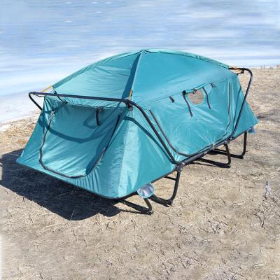 China Waterpoof 2 Person Bunk Bed Tent Outdoor Instant Folding Cradle Double Off Ground Camping Tent for sale