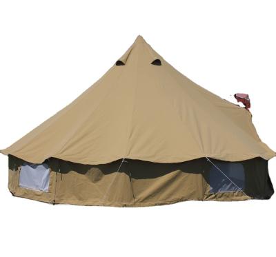 China Outdoor Camping Round Base Tube Type Tent Stake Polyester Cotton 4m Bell Tent Base Tube Floor for sale