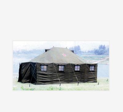 China Tube Type Tent Stake Polyester Cotton Canvas Outdoor Military Operation Tent for sale