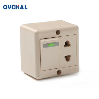 China Residential/Multi-Purpose European Style OUCHI Universal Wall Switch And Outlet Mounted Outdoor for sale