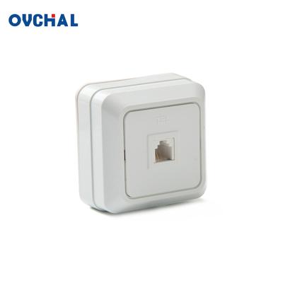 China Residential / General Purpose Wholesale Outdoor Mounted OUCHI Telephone Socket RJ11 Outlet for sale