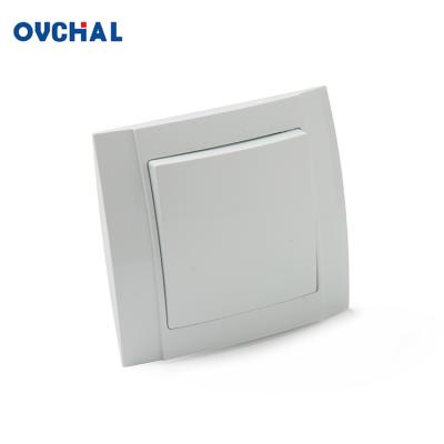 China OUCHI 1 Residential Modern European Ceramic Base Strip Wall Recessed Switch for sale