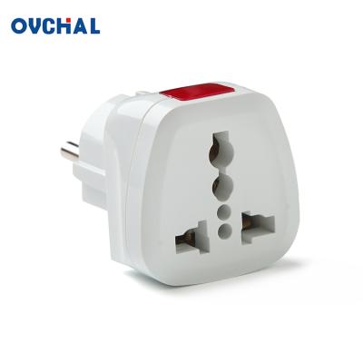 China OUCHI 250V 16A Residential/Multi-Purpose Park Group European Universal Socket With Plug for sale