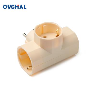 China OUCHI Residential / General Purpose 1 To 3 Universal Type Europe Plug Outlet 2 Strip Electrical Outlet for sale