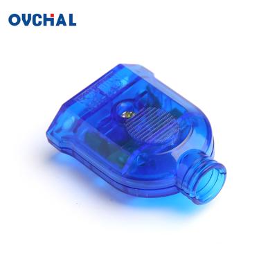 China OUCHI 2 Pin Electrical Outlets Blue Transparent Shell Brass Residential / General Purpose Terminal 250V Power for sale