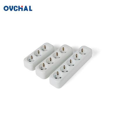 China OUCHI Universal Residential / General Purpose 2 Pin Round Multi Power Extension Plug Outlet for sale