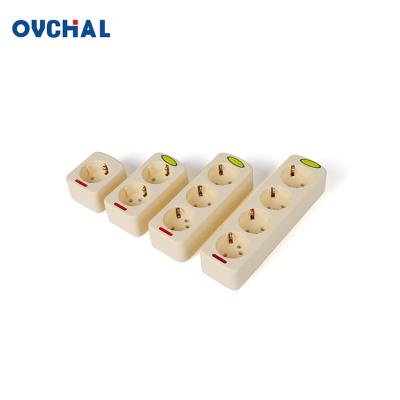 China OUCHI Residential/General Purpose China Manufacturing 2 Pin PP Body Extension Electrical Outlets And Sockets for sale