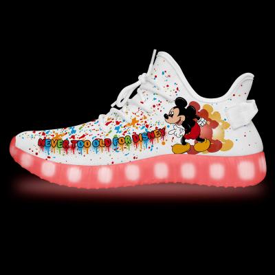 China Wholesale High Quality Fashion Trend LED Light Shoes Non-slip Sports Sneakers Flasher Lighting Luminous Shoes for sale