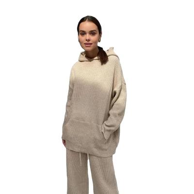 China 2021 anti-static new autumn and winter home fashion sports two-piece set sweater for women for sale