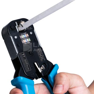 China Heavy Duty Networking Pass Through RJ45 Crimp Tool for sale