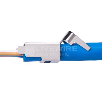 China Network cable waterproof connector CAT6 8P8C 8 pin modular network plug shielded rj45 socket for sale