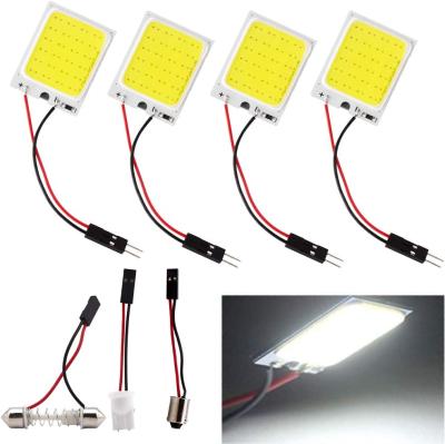 China 12V PVC Festoon COB 24SMD Car Led Interior Panel Light C5W W5W T10 Car Roof Led Dome Bulb for sale