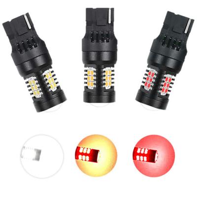 China HOLY P21W PY21W T25 3156 LED Brake Light High Brightness Car Bulb 3157 T20 7443 7440 3030 21SMD Led Turn Light Steering Indicator for sale