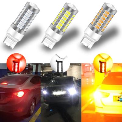 China Car 12V LED 1156 BA15S Error Free BAU15S T20 7440 HOLY LED Brake Light 7443 Dual Car LED 144SMD 1157 Ignition Brake Light Bulb CANbus CANbus for sale