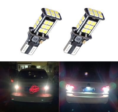 China SAINT high intensity white led 12v automotive t15 led amber t15 led bulbs lamp w16w interior emergency bulbs led car reverse light T15 3030 24SMD for sale