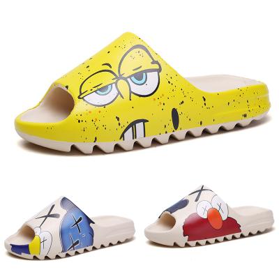 China Kids EVA Beach Cartoon Flip Flop Slippers New Colors Yeezy Women's Slippers Lightweight Sneaker Slippers for sale