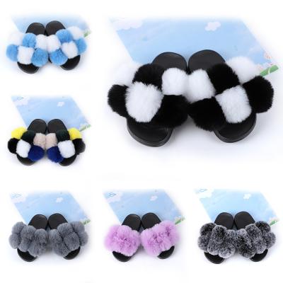 China Others 2021 Kids Fur Slippers Children Bathroom Home Slippers Non Slip Baby PVC Sandals for sale