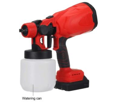 China Portable Lithium Sprayer Paint Woodworking Spray Gun Electric Cordless Split Watering Gun for sale