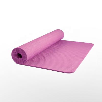 China Eco-friendly fitness equipment APP NBR yoga rubber mat fitness gym equipment pilates band 6mm yoga mat for sale