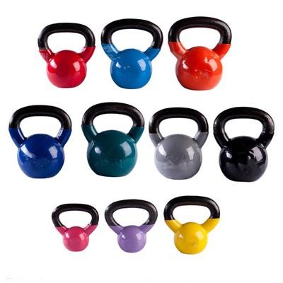 China China Factory Wholesale Portable Colorful Fitness Machine Accessory Vinyl Kettlebell Competition 15kg for sale