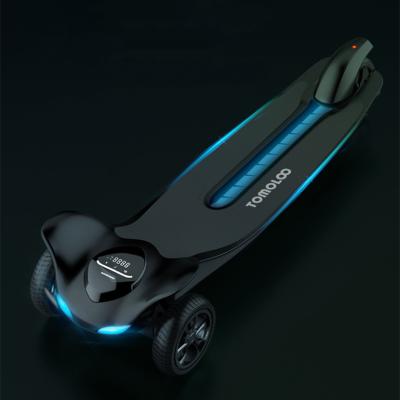 China Bluetooth speaker +led lights aluminum alloy high speed electric skateboard viation long range off road electric skateboard longboard for sale