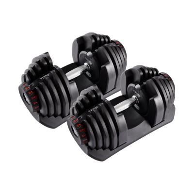 China Commercial Use 552 New Design 2021 Gym Fitness Adjustable Indoor Rubber Iron Dumbbells Dumbbell Set 24kg 40kg 50kg 52.5lb 90lb Set for sale