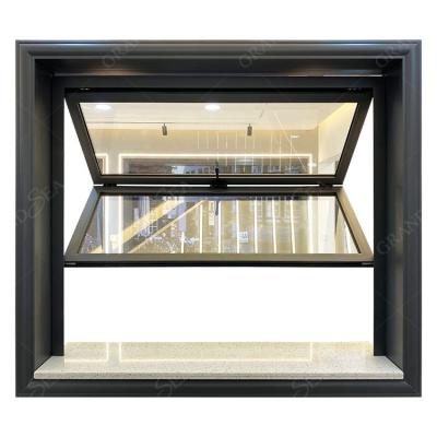 China Grandsea Double Top Manufacturer Frameless Folding Glass Window Premium Vertical Folding Window for sale