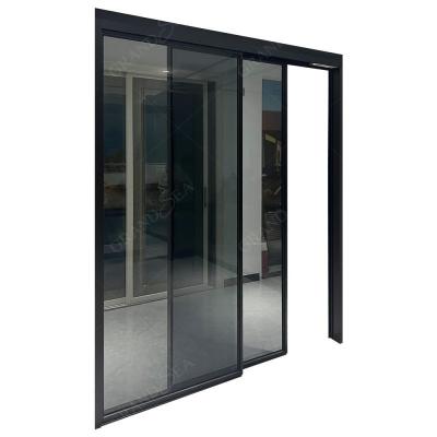 China Thermal Insulation Grandsea Modern Design Remote Control Automatic Sliding Doors Price Cheap Automatic Sliding Door for sale