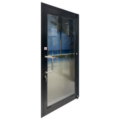 China China Top Aluminum Glass Residential Front Door Swing Windproof Curtain Supplier Grandsea Security Curtain Glass Door for sale