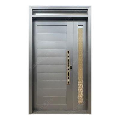 China Grandsea 304 Hotel Room Stainless Steel Door Pressure Plate Design Waterproof Silent Security Doors For Rooms for sale