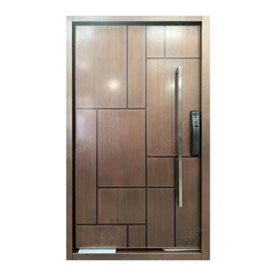 China Hot Sale Grandsea 2023 House Waterproof Customized Entrance Stainless Steel Security Doors Modern Metal Exterior Door for sale