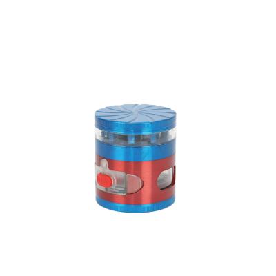 China Zinc OEM Wholesale Available Herb Grinder Smoking Accessories Tobacco Zinc Alloy Portable Herb Grinder 2021 New Design for sale