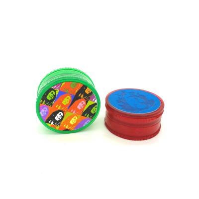 China 2021 New Safety Design Wholesale 40mm Plastic Tobacco Herb Grinder Quality Spice Mill Herb Grinder for sale