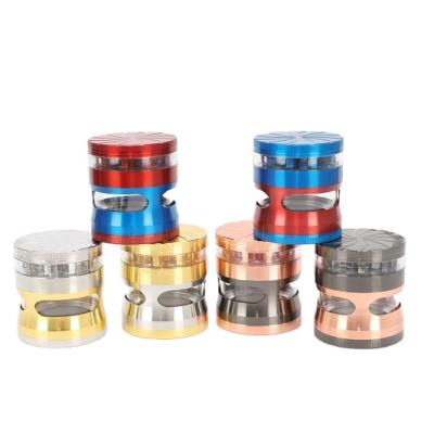 China Zinc New Grain and Herb Grinders Custom Wholesale LOGO Hand Crank Coffee Grinder Hand Herb Grinder 2021 for sale