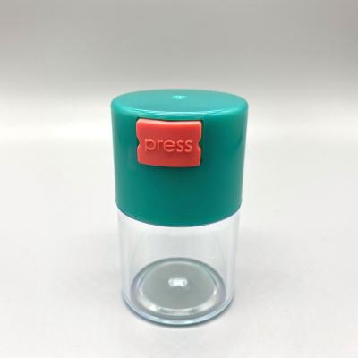 China Wholesales Stocked Spice Jar Bottle Plastic Jars With Lids For Scrubs Storage Green With Seal Plastic Jar for sale