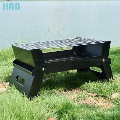 China Adjustable Height Picnic Box GRILL Pit Patio Tabletop Kitchen Steel Outdoor Folding Portable Mini Korean Charcoal Bbq Grill for sale