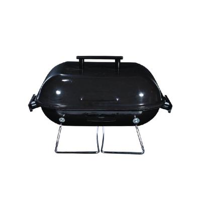 China Easily Assembled Go Anywhere Portable BBQ Grills Small Black BBQ Weber Style Grill Hamburger BBQ Oven for sale