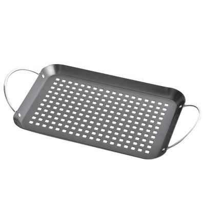 China Easily Cleaned Wok Topper Pan Vegetable Grill Basket of Stainless Steel Accessories for sale