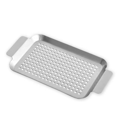 China OEM Non-Stick Perforated Metal Grill Bakeware Stainless Steel Molds Barbecue Tools Bakeware for sale