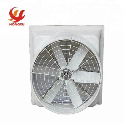 China HONGXU Poultry Pig House Large Air Circulation Corrosion Resistance Fiberglass Cone Exhaust Wall Mounted Ventilation Fan for sale