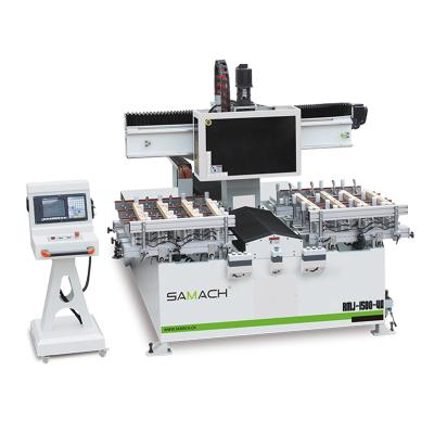 China SAMACH 4 Axis Automatic Tenon and Mortise CNC Slotting Machine Woodworking CNC Tenon Grooving Machine for sale