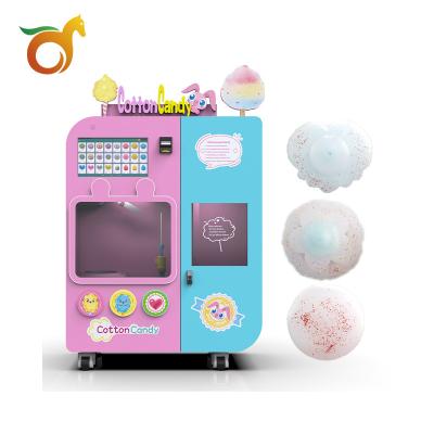 China Multi-marketing 36 Customization Accepted Outdoor Fancy Fully Automatic Labor Food And Beverage Shop Cotton Candy Machines for sale