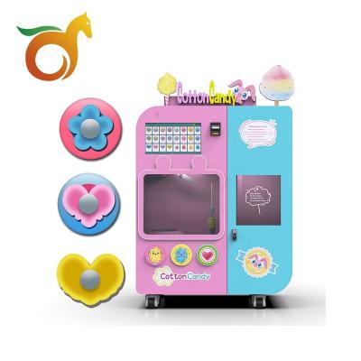 China Customization Accepted Cotton Candy Robot Double Spout High Efficiency Automatic Selling Machine For Shopping for sale