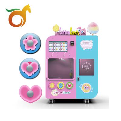 China Customization Accepted Automatic Customize Multi Language Payment Methods Manufacturer Cotton Robot Cotton Candy Machine for sale