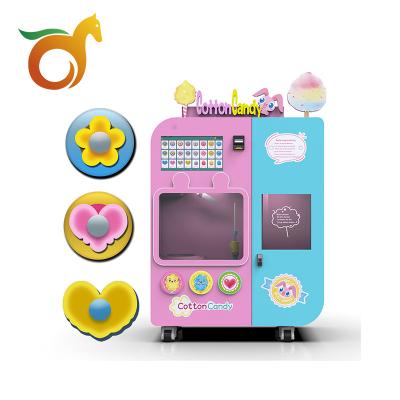 China Customization Accepted Many Flavors Work Automatic Cotton Candy Machine Clean Outdoor Intelligent Full Gift Style 2022 New for sale