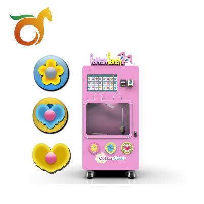 China Customization Accepted Quick Production Small Size Automatic Cotton Candy Selling Machine for sale